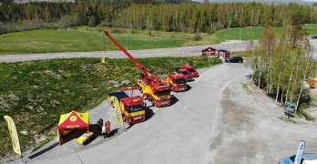 SVT Nyheter besökte oss på mässan Trucks in Dalarna